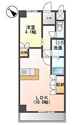 Betterdaysマンション 1LDKの間取図画像