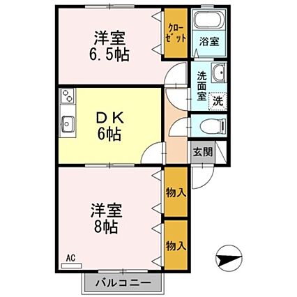 パティオス２Ｂ_間取り_0