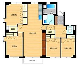 溝井ビル 3階4LDKの間取り