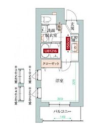 Y.Hale 1階1Kの間取り
