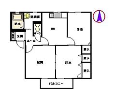 パークサイド久野　IV D0202 ｜ 大分県大分市角子原２丁目4-39（賃貸アパート3DK・2階・54.34㎡） その2