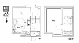 リーガランドプラス江古田 1階1DKの間取り