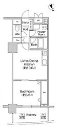 プライムアーバン町屋サウスコート 1LDKの間取図画像