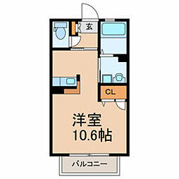 イストワール・壱番館 ワンルームの間取図画像