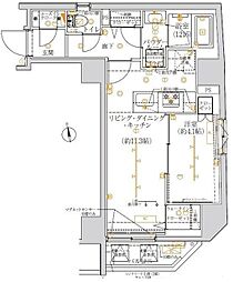 ARTESSIMORIGA 1LDKの間取図画像