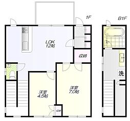 WHITE219 2LDKの間取図画像