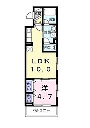 ウィンコーブ 1LDKの間取図画像