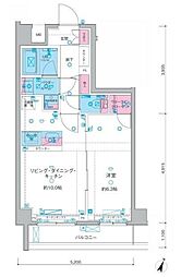 ガリシア西馬込 3階1LDKの間取り