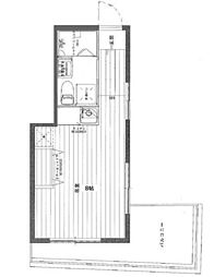 グリーンピア三ツ沢 ワンルームの間取図画像