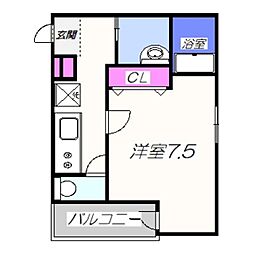 間取図画像 1K