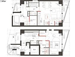セリーヌ元麻布 2LDKの間取図画像