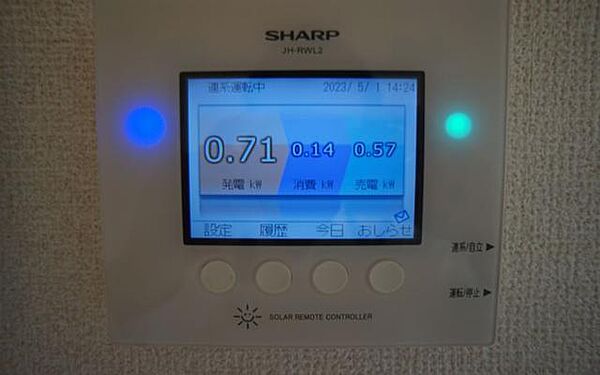 画像5:太陽光発電付。売電した金額は入居者様へ入金されます。※ご入居者様ご自身での手続きが必要です。