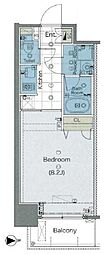 リンクパラッツオ川口本町 1Kの間取図画像