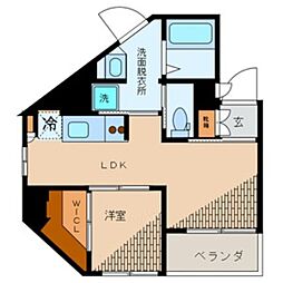 コンフォートレジデンス雑司が谷 4階1LDKの間取り