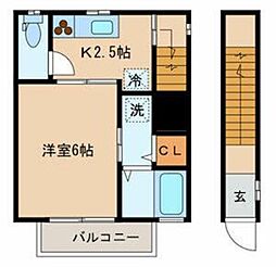 サンシャイン西蒲田 1Kの間取図画像