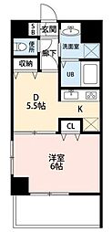 メゾン・ド・モエ 1DKの間取図画像