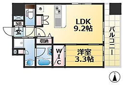 アーバネックス神戸六甲 1LDKの間取図画像