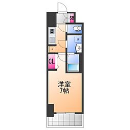 阪堺電気軌道阪堺線 石津北駅 徒歩5分の賃貸マンション 5階1Kの間取り