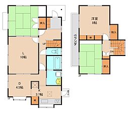 松ケ丘青木貸家 1階3LDKの間取り