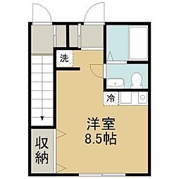 サナレジデンス ワンルームの間取図画像