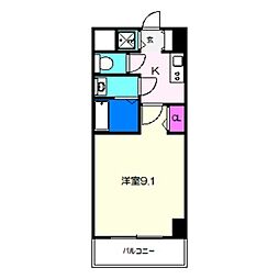 S-RESIDENCE堺blaze 1Kの間取図画像