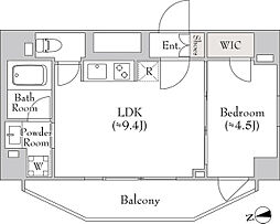 ルミーク大森 1LDKの間取図画像