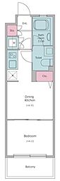 RESIDIA笹塚 1DKの間取図画像