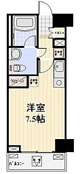 プロスペクト日本橋本町 ワンルームの間取図画像