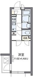 CLEINOYAMASHITA 1Kの間取図画像