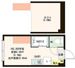間取図画像 ワンルーム