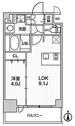 ディームス東陽町2 1LDKの間取図画像