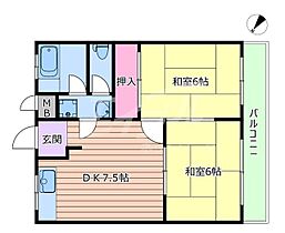 西川マンション  ｜ 大阪府吹田市山田東４丁目（賃貸マンション2DK・2階・46.35㎡） その2