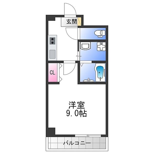 大阪府東大阪市柏田東町(賃貸マンション1K・2階・27.00㎡)の写真 その2