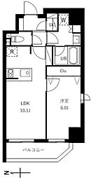 台東区三筋1丁目マンション 1LDKの間取図画像