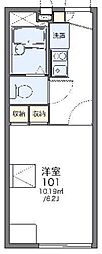 レオパレスラピス城南 1Kの間取図画像