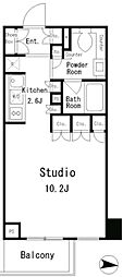 MFPRコート目黒南 1Kの間取図画像