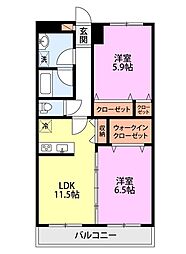 間取図画像 2LDK