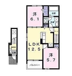 ガーデンコート 2階/-