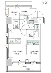 ワンルーフレジデンス錦糸町 6階1SLDKの間取り