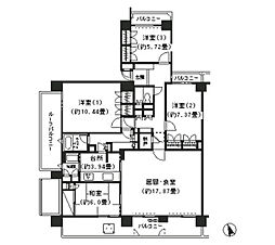 ベイコート本牧 4LDKの間取図画像