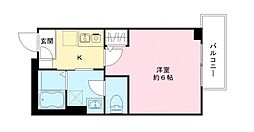 フェリーチェ東高円寺D 3階1Kの間取り