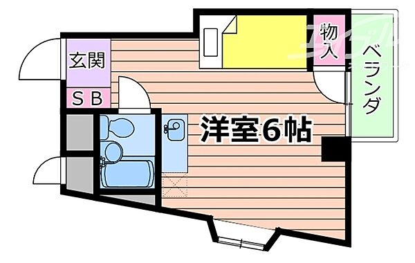 川端マンション ｜大阪府吹田市朝日町(賃貸マンション1R・3階・16.00㎡)の写真 その2