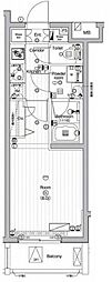 PREMIUMCUBE下北沢 1Kの間取図画像
