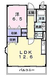マーベラスハイツ 2階1LDKの間取り