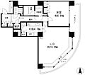 リバーポイントタワー13階34.4万円