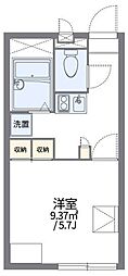 レオパレスSHIBASAKI 1Kの間取図画像