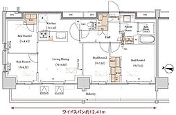 ブランシエスタ木場 4LDKの間取図画像