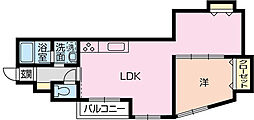 レサージュ南橋本弐番館 2LDKの間取図画像