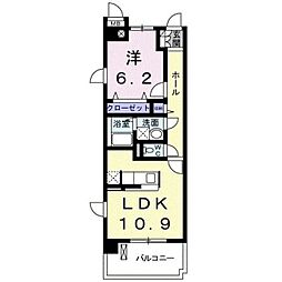 セレッソ 1LDKの間取図画像