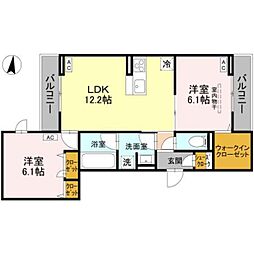 間取図画像 2LDK